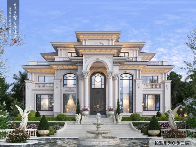 【巨匠乡墅铂雅O8新品上市】在故乡的山水间,建一座欧式传世大宅